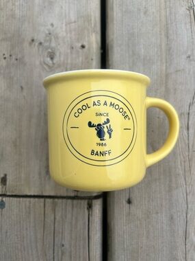 Cool As A Moose Banff Yellow Camp Mug